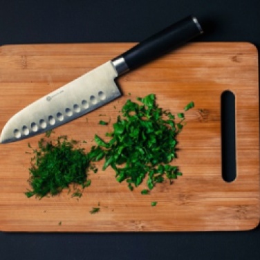 herbs with knife